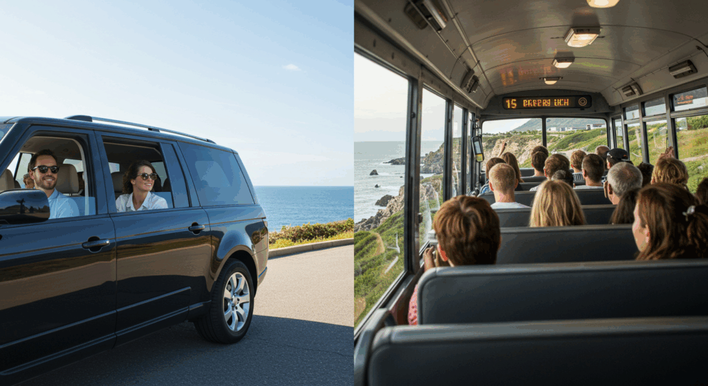 Comparativo Transfer Privativo vs. Outras Opções de Transporte