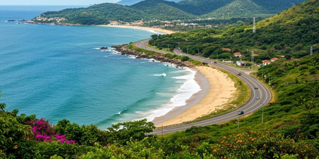 Estradas do Litoral: SP-160, Rodovia dos Tamoios e outras vias principais