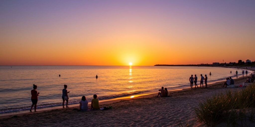 Tarde e final de tarde: o retorno tranquilo à praia