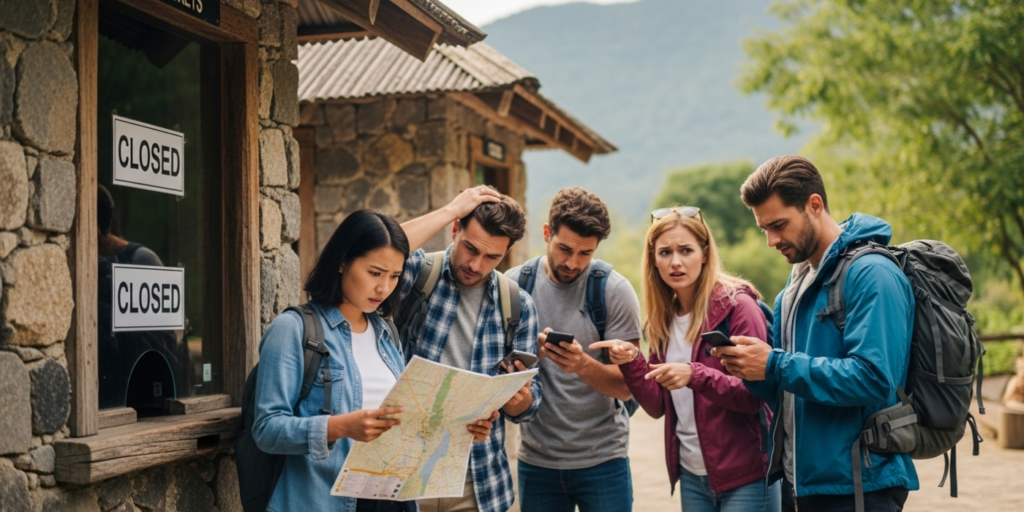 Não reservar com antecedência suficiente
